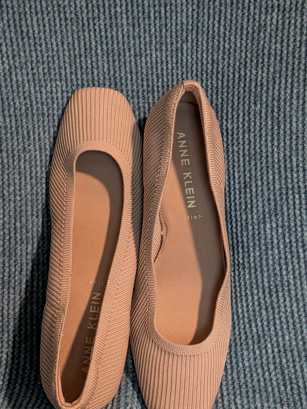 Anne Klein Women's Blush Knit Ballet Flats